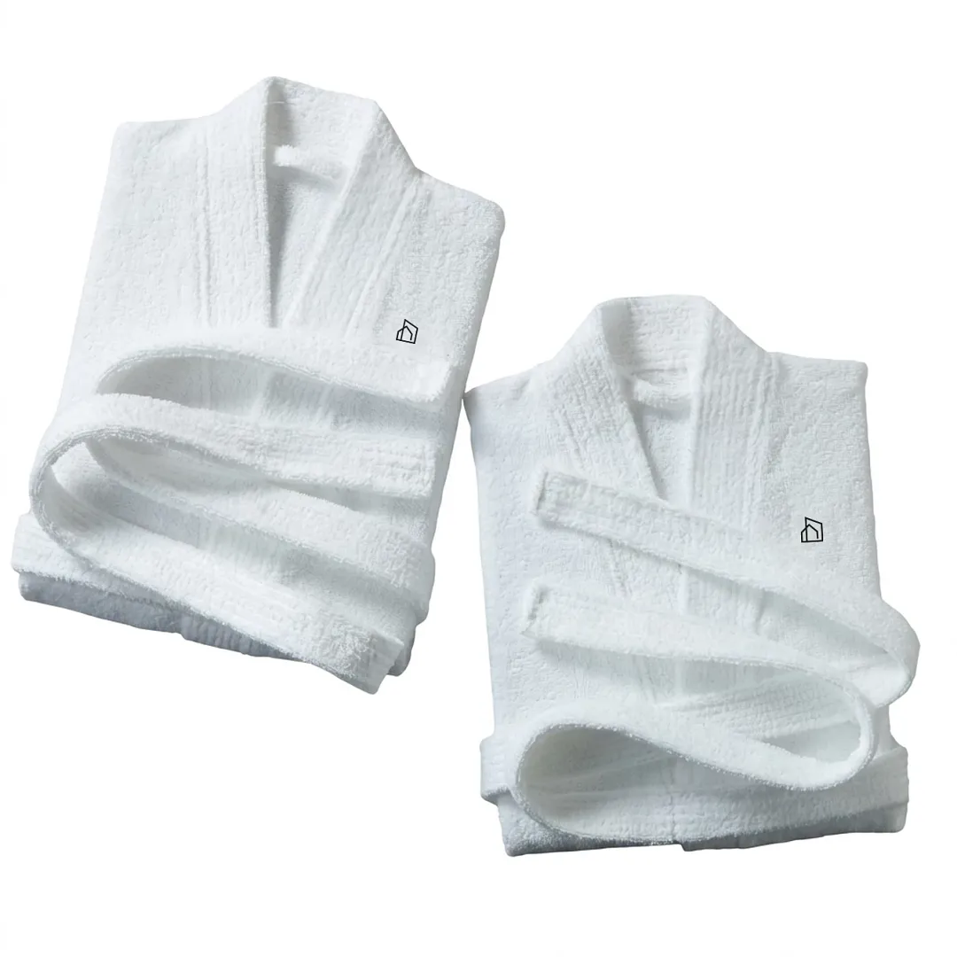 CITY HOME White Unisex Bath Robe