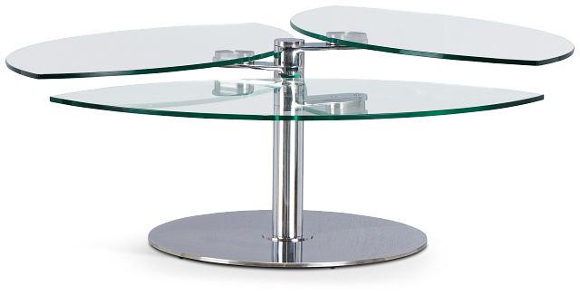 Brooks Glass Round Coffee Table