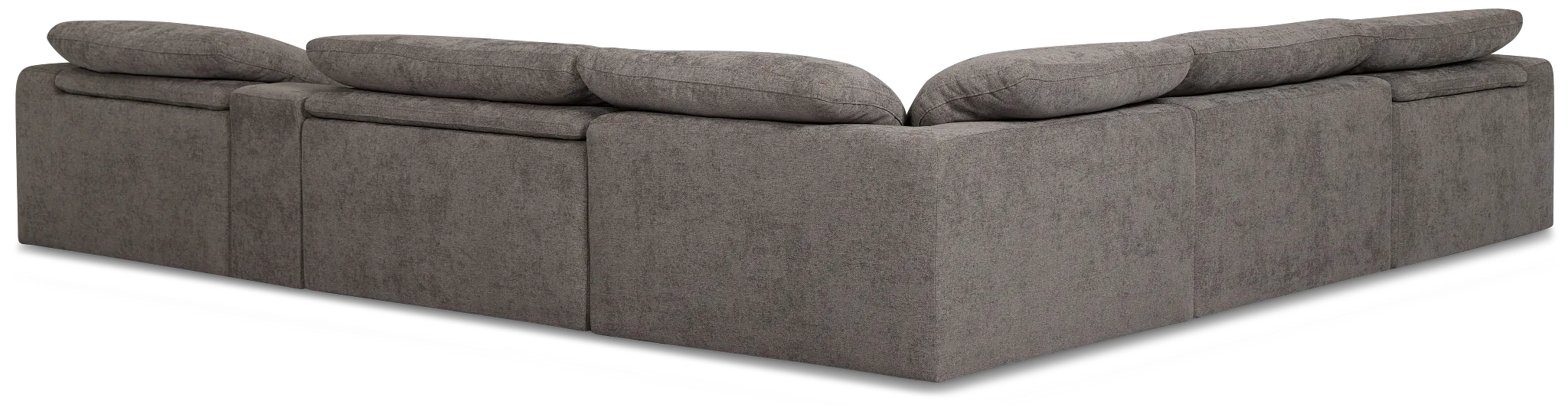 Drift Dark Gray Fabric Medium Triple Power 2-arm Sectional
