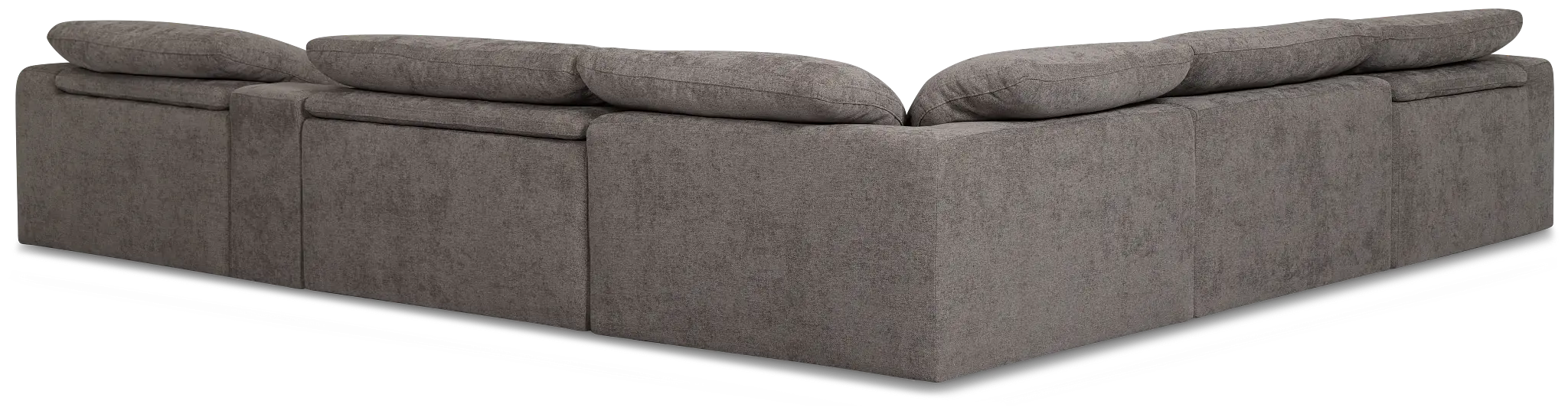 Drift Dark Gray Fabric Medium Triple Power 2-arm Sectional Drift Dark Gray Fabric Medium Triple Power 2-arm Sectional