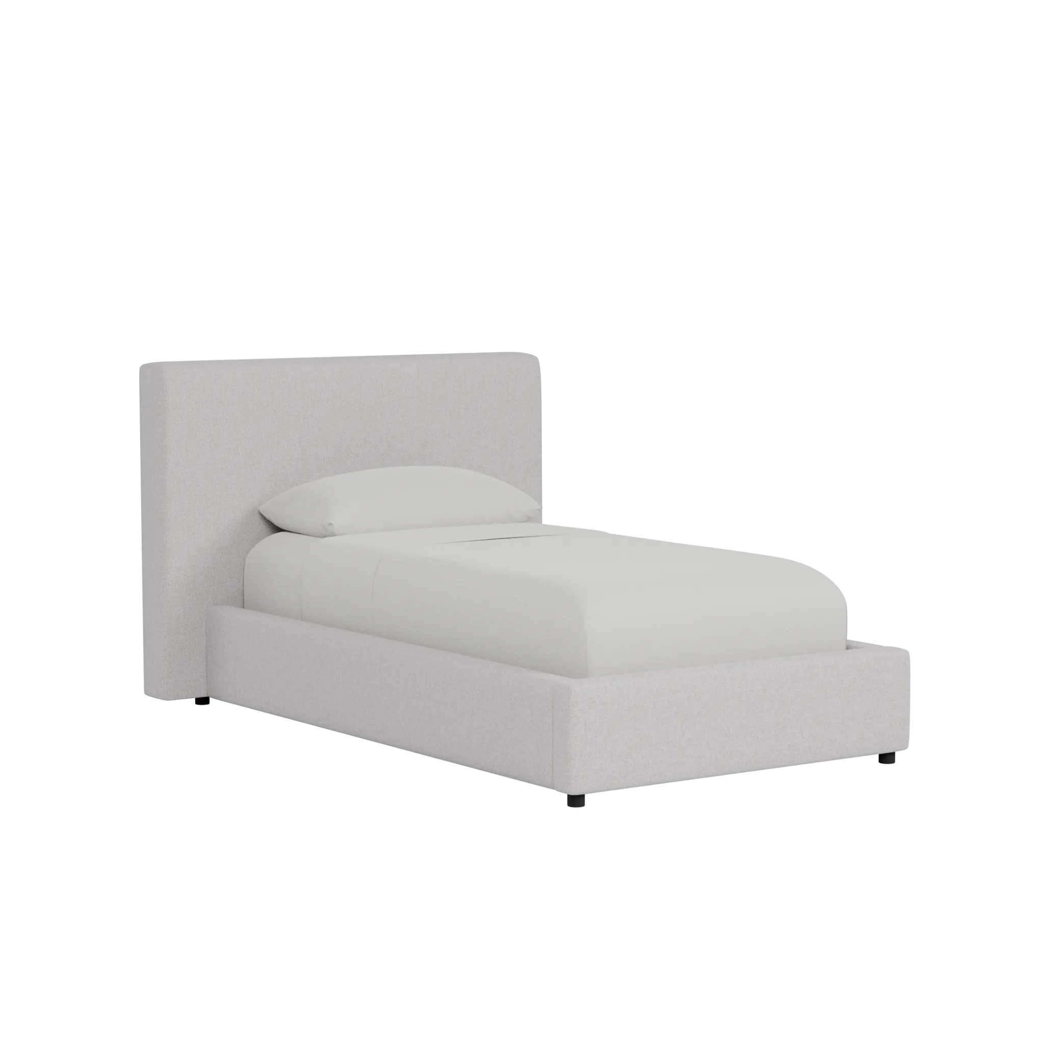 Grayton Maguire Blue 44" Upholstered Platform Bed