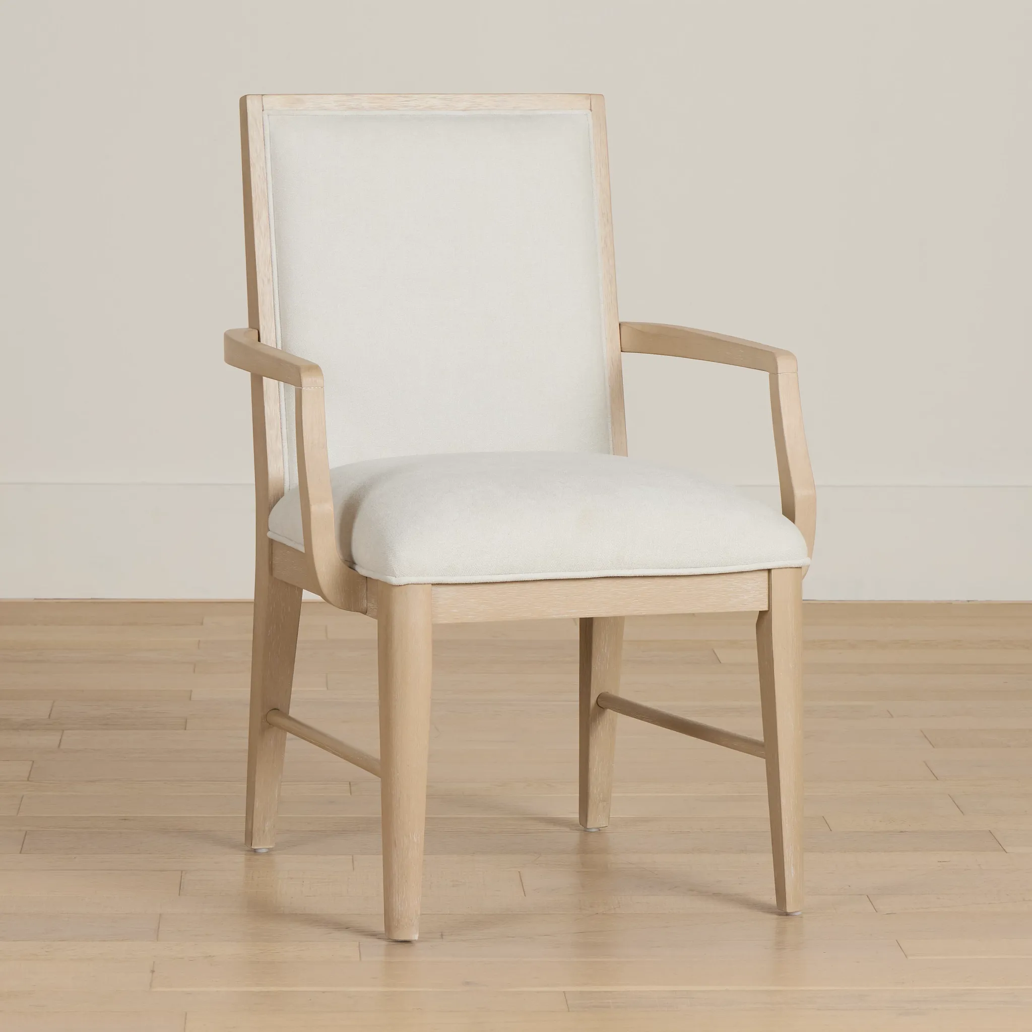 Castello Light Tone Upholstered Arm Chair