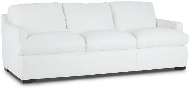 Amari White Leather Sofa (1)