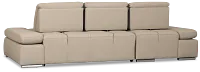 Eden Gray Micro Left Chaise Sleeper Sectional