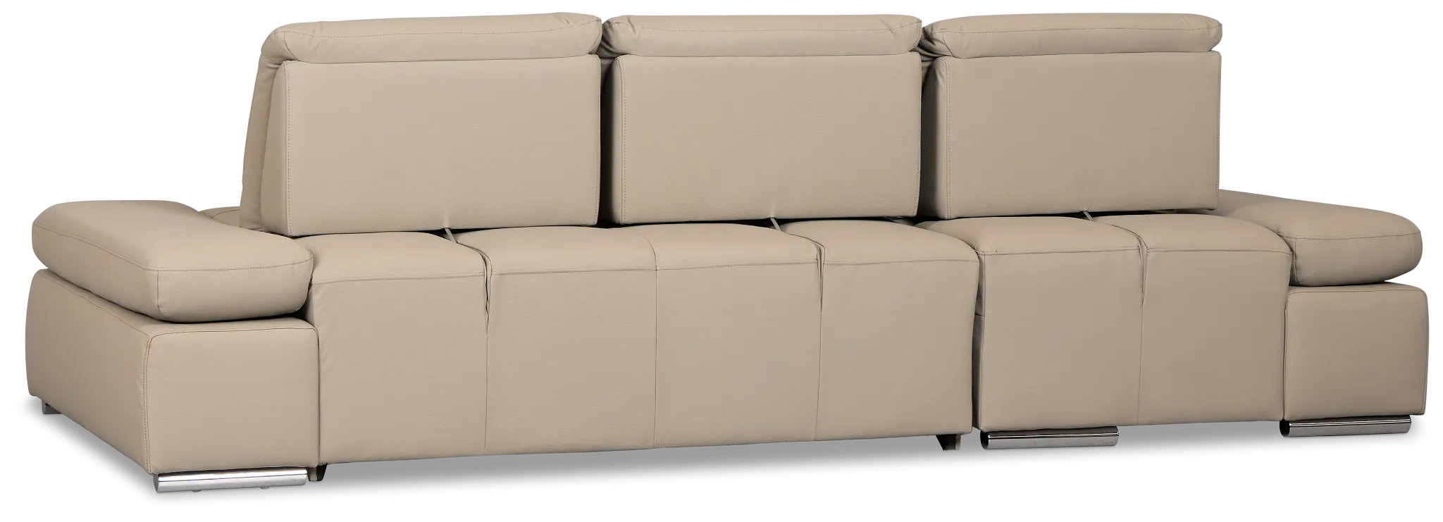 Eden Gray Micro Left Chaise Sleeper Sectional
