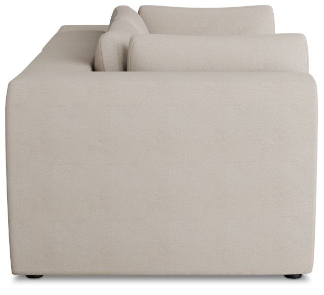 Destin Sutton Beige Fabric 2 Piece Modular Sofa