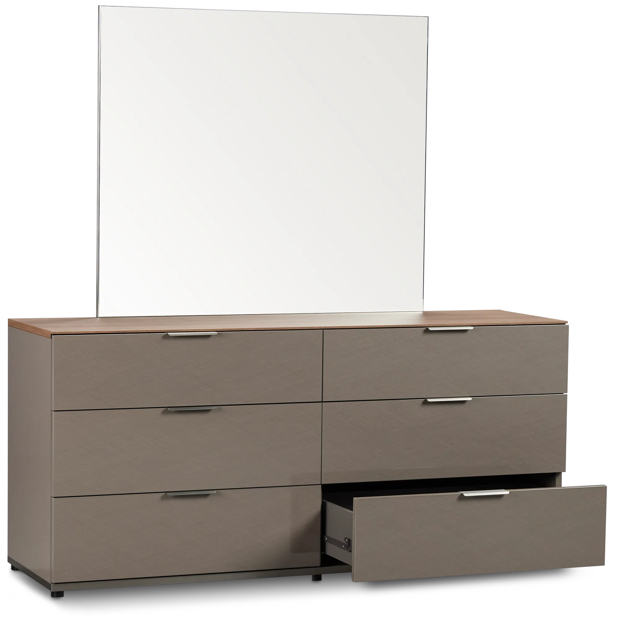 Palermo Two-tone Dresser & Mirror