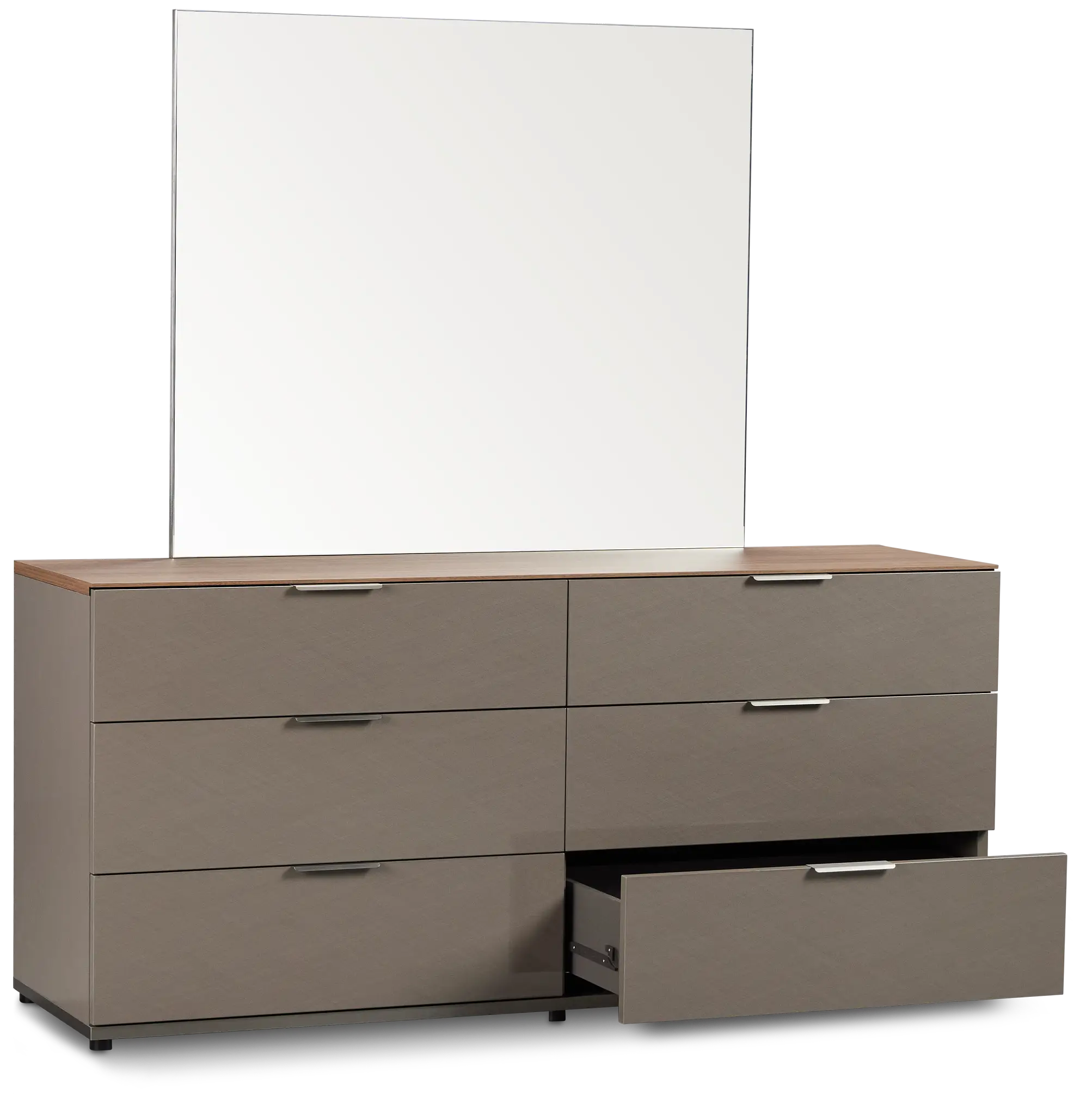 Palermo Two-tone Dresser & Mirror Palermo Two-tone Dresser & Mirror