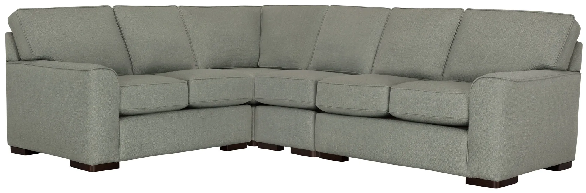 Austin Green Fabric Medium Two-arm Sectional