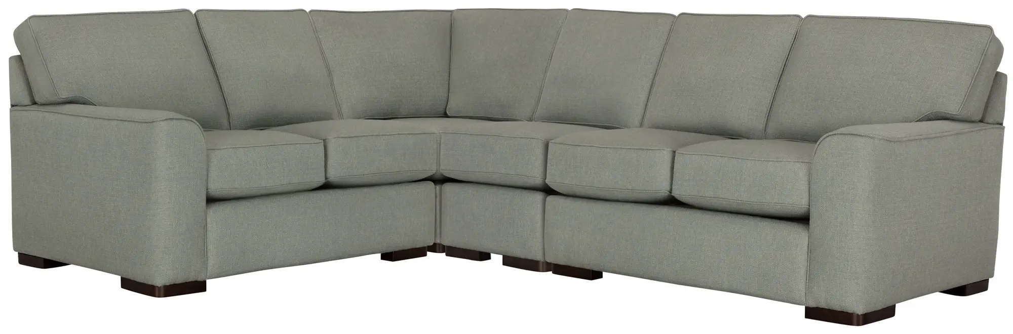 Austin Green Fabric Medium Two-arm Sectional Austin Green Fabric Medium Two-arm Sectional