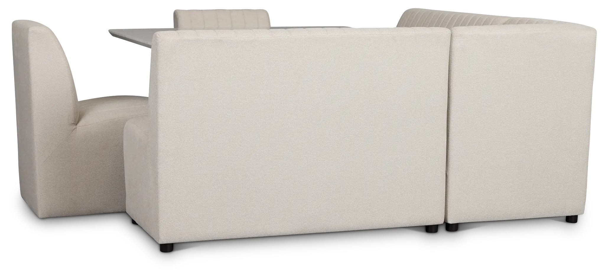 Palisades White Square Table, 2 Chairs & Bench Palisades White Square Table, 2 Chairs & Bench