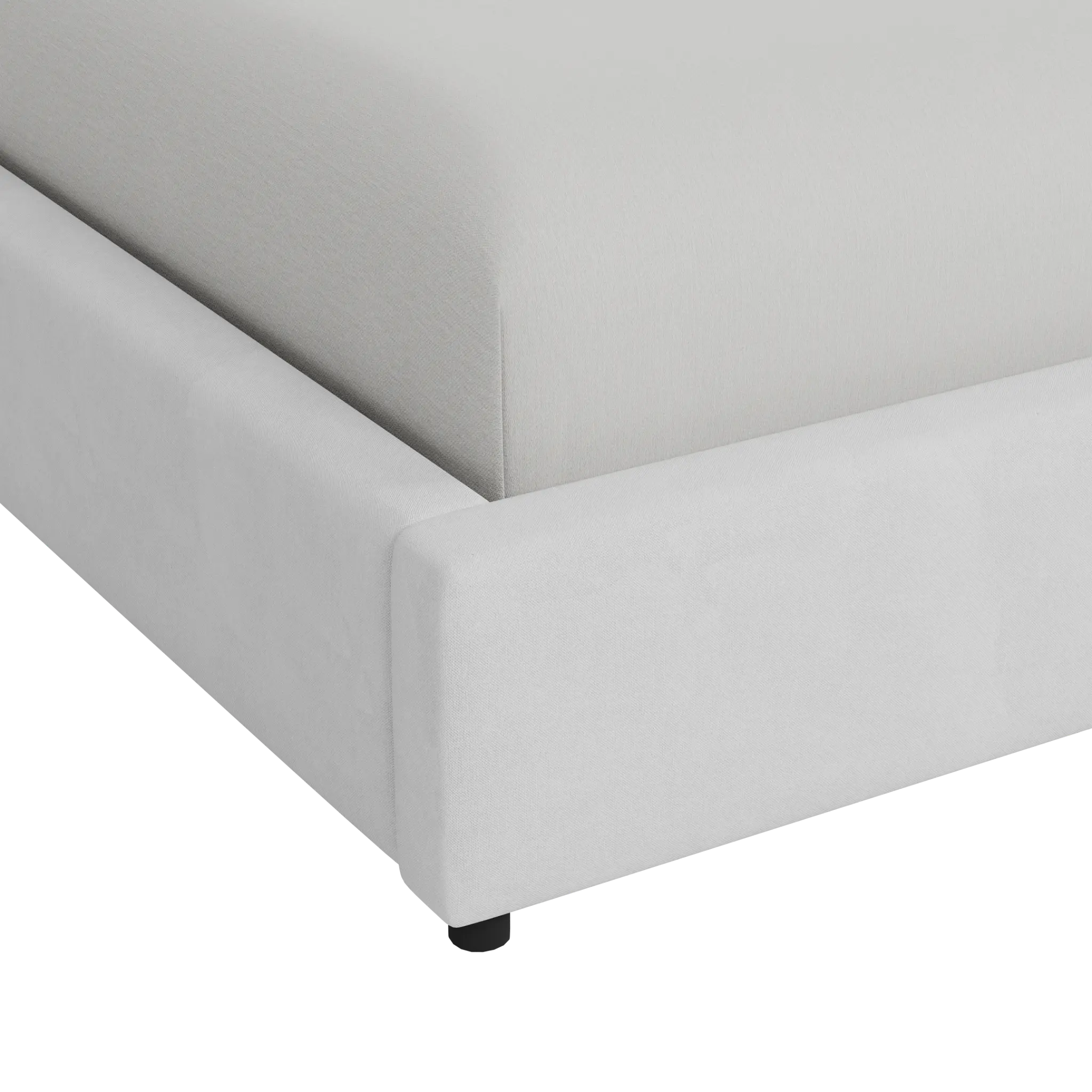 Grayton Peyton White 54" Upholstered Platform Bed Grayton Peyton White 54" Upholstered Platform Bed