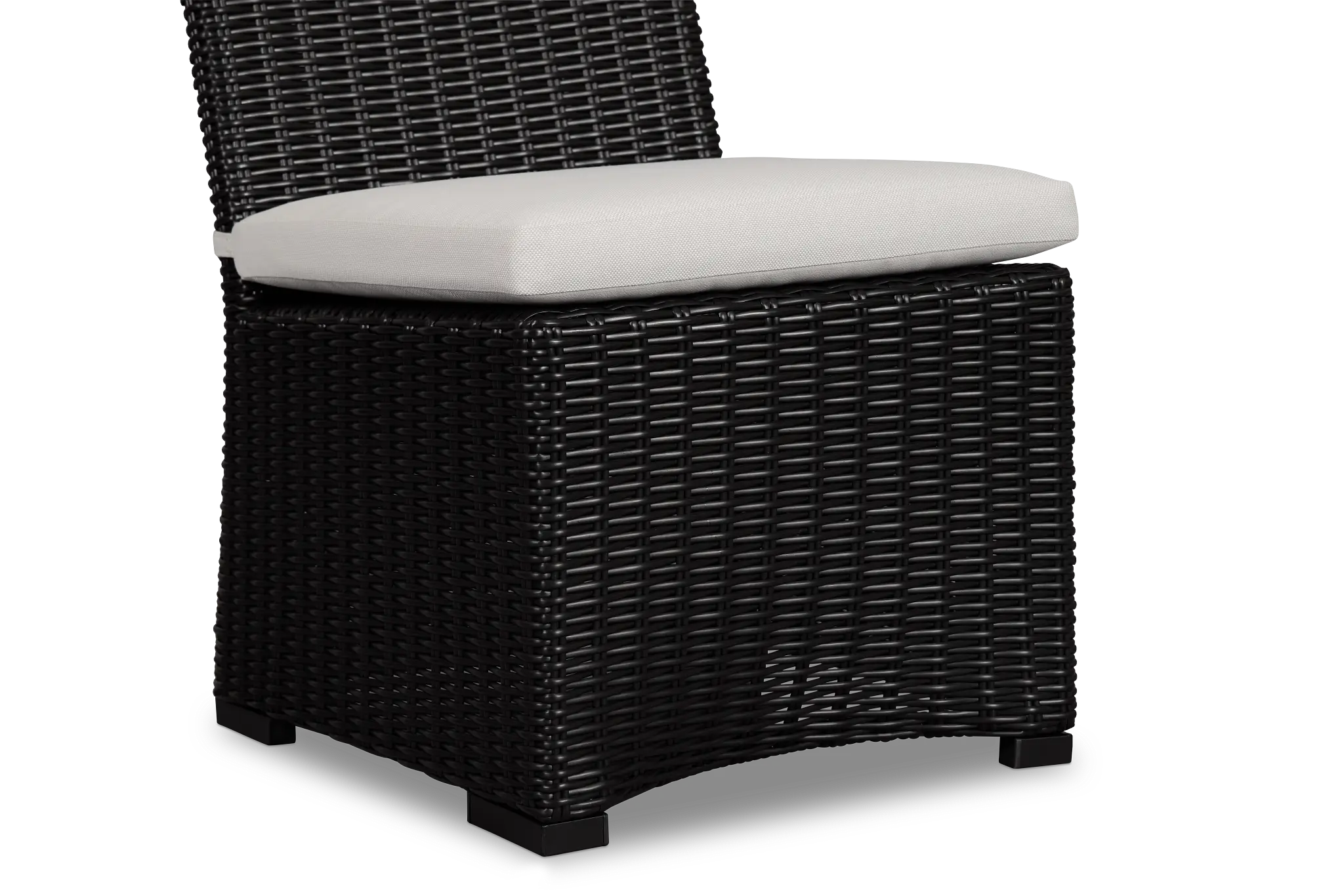 Montecito Black Cushioned Side Chair Montecito Black Cushioned Side Chair