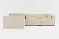 Destin Peyton Beige Fabric 5-piece Modular Sectional