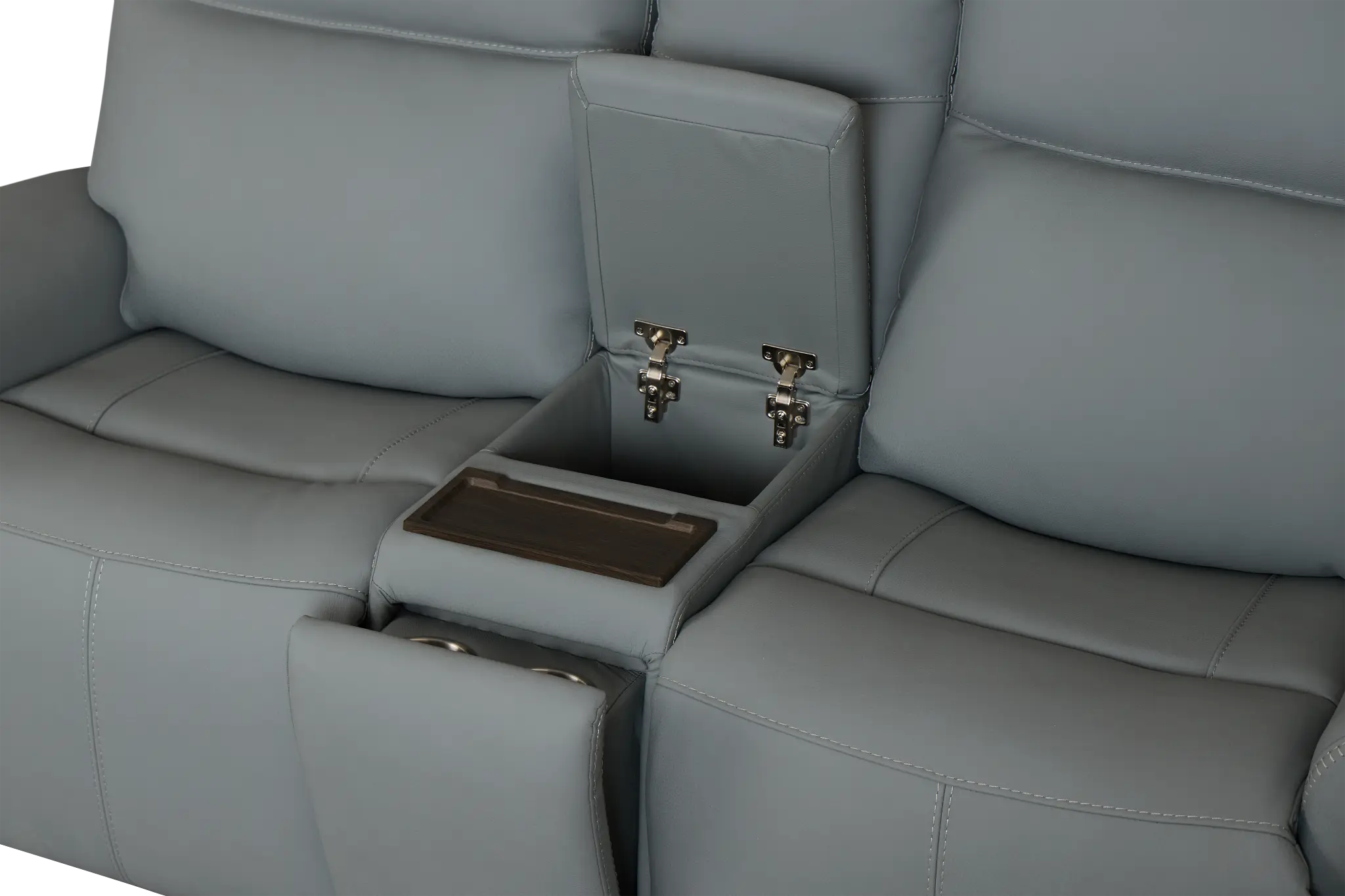 Flexsteel Sterling Blue Lthr/vinyl Power Reclining Loveseat Flexsteel Sterling Blue Lthr/vinyl Power Reclining Loveseat
