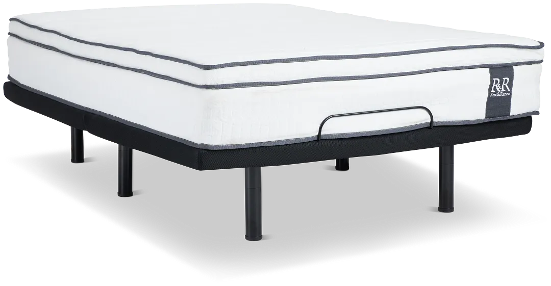 Rest & Renew By Zinus 12" Hybrid Elite Adjustable Mattress Set