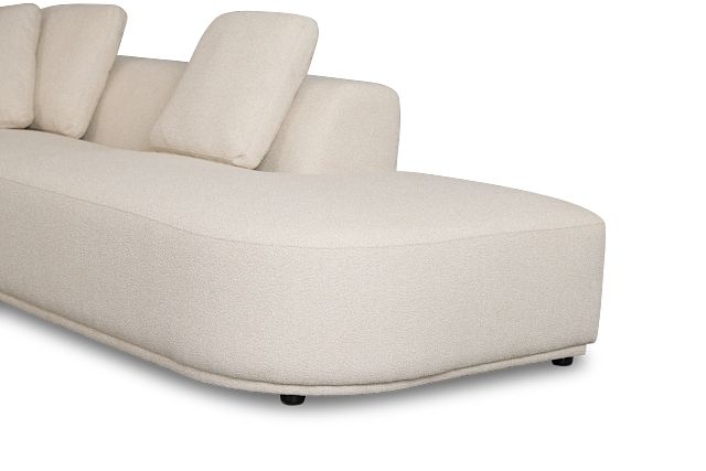 Catalina Beige Fabric Medium Left Chaise Sectional