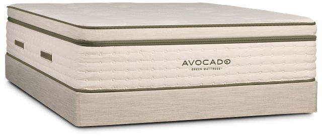 Avocado Green Plush Mattress Set