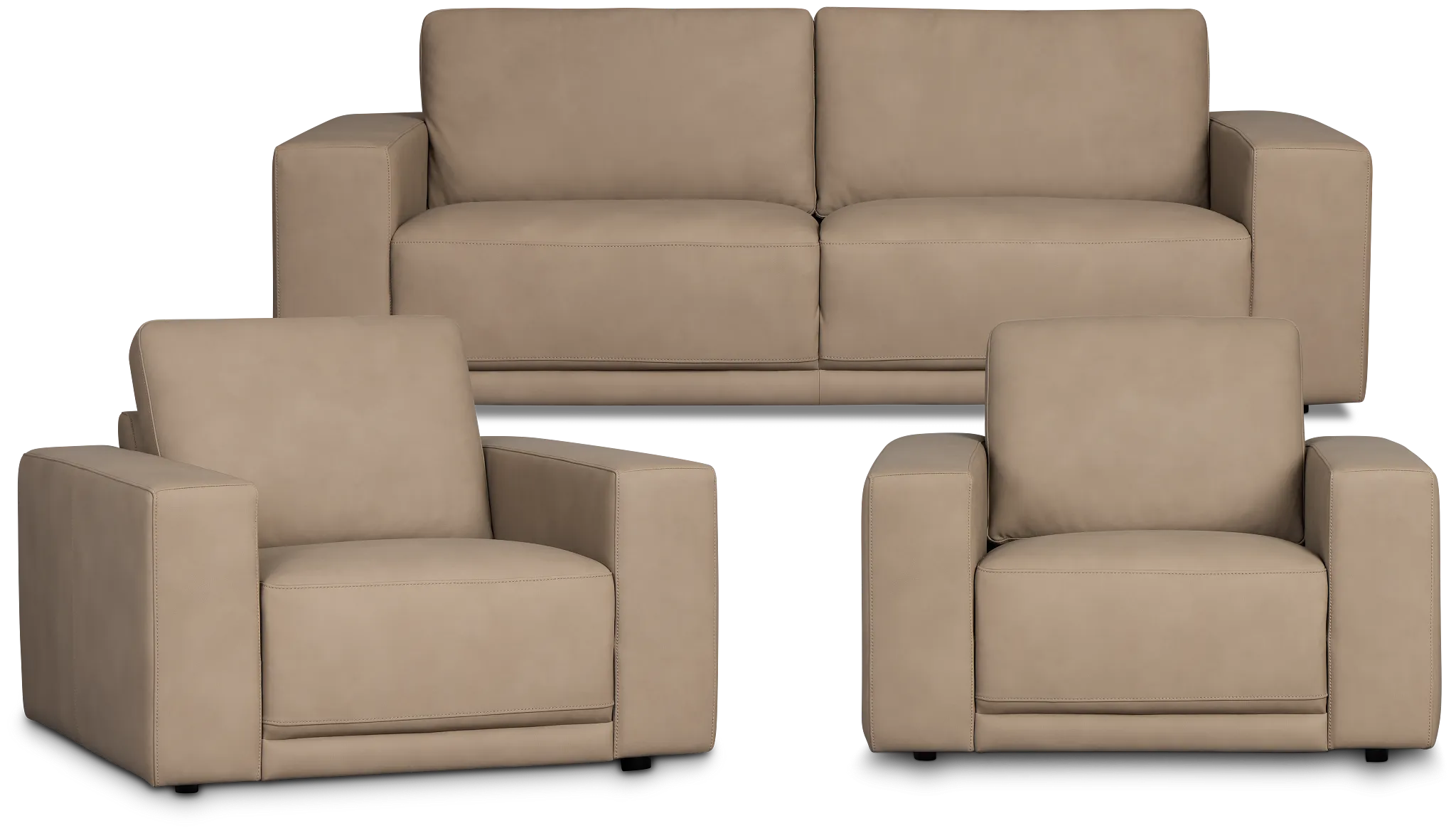 Kellan Taupe 92" Living Room