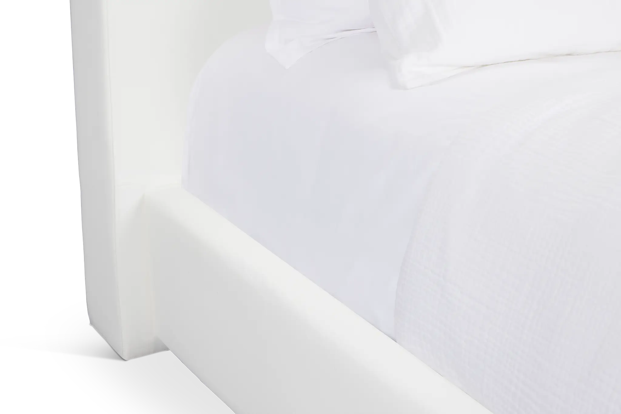 Haven White Uph Platform Bed Haven White Uph Platform Bed