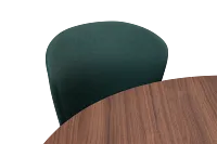 Nomad Mid Tone 47" Round Table & 4 Dark Green Chairs W/ Mid-tone Legs