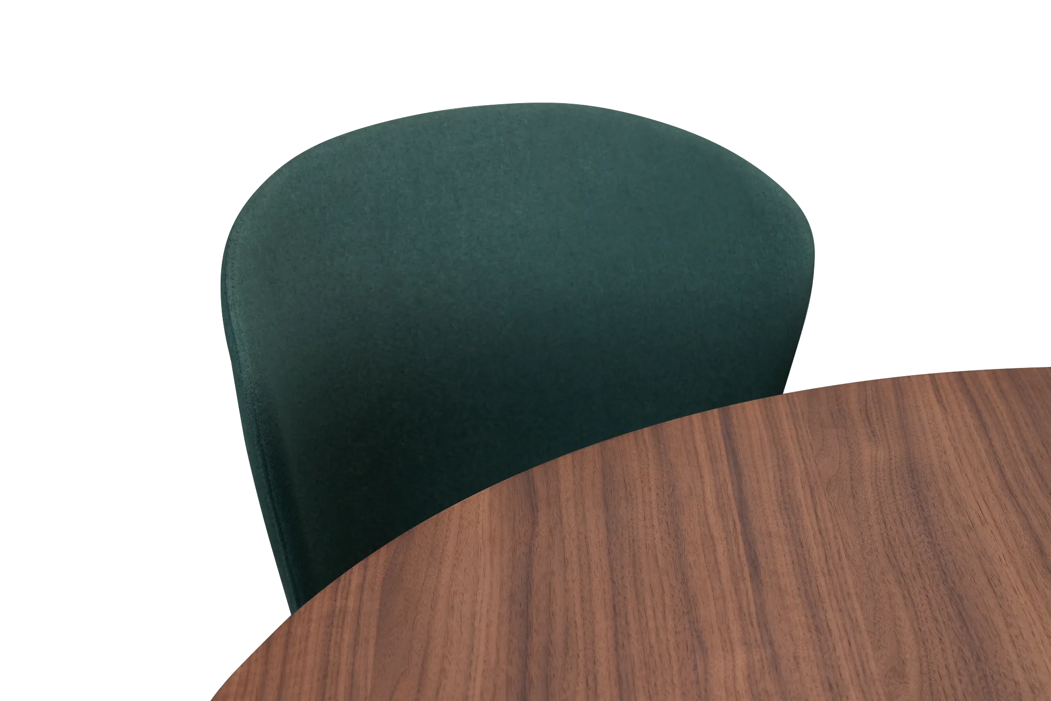 Nomad Mid Tone 47" Round Table & 4 Dark Green Chairs W/ Mid-tone Legs