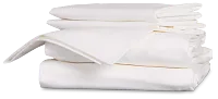 Rest & Renew Percale Cotton White 200 Thread Sheet Set