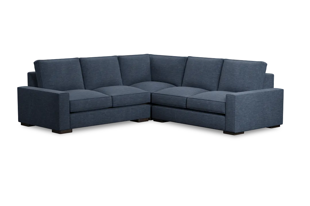 Edgewater Elevation Dark Blue Small Two-arm Sectional