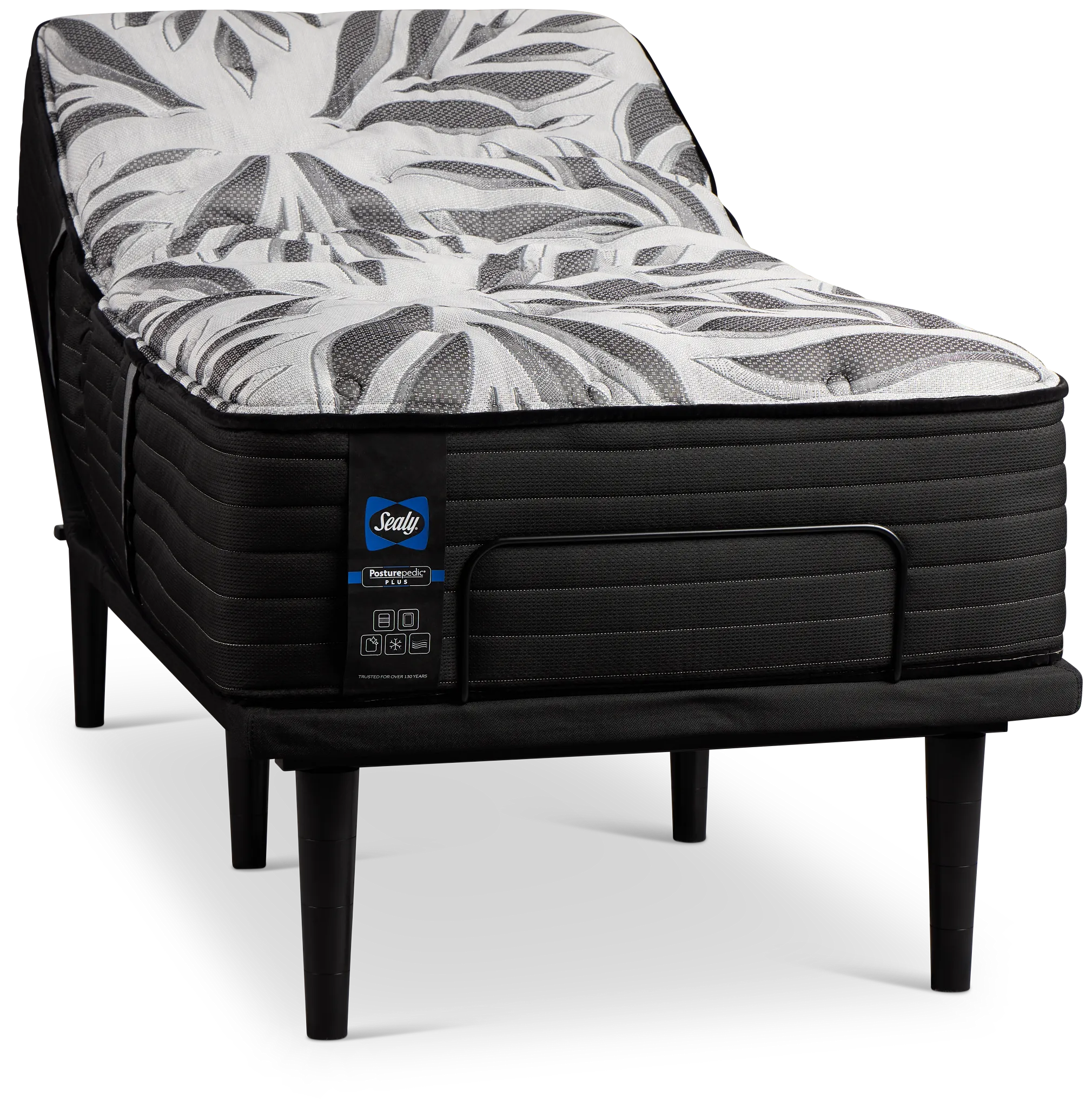 Sealy Posturepedic Plus Exuberant Ii 15" Ultra Plsh Ease Adjustable Mattress Set