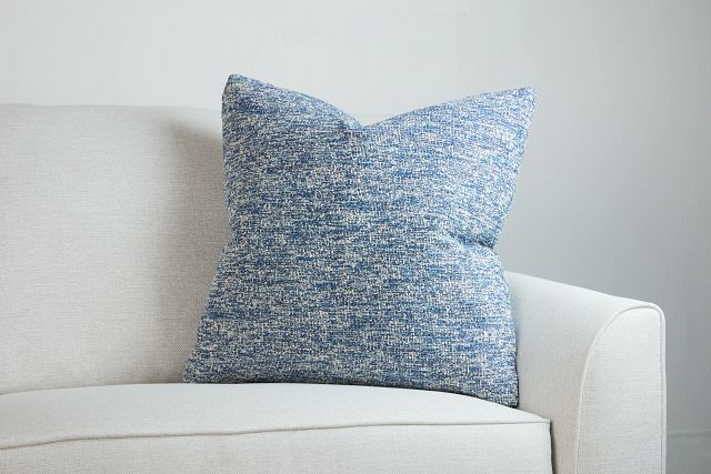 Baxter Dark Blue 24" Accent Pillow