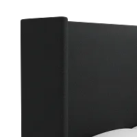 Captiva Elite Black 60" Upholstered Shelter Bed