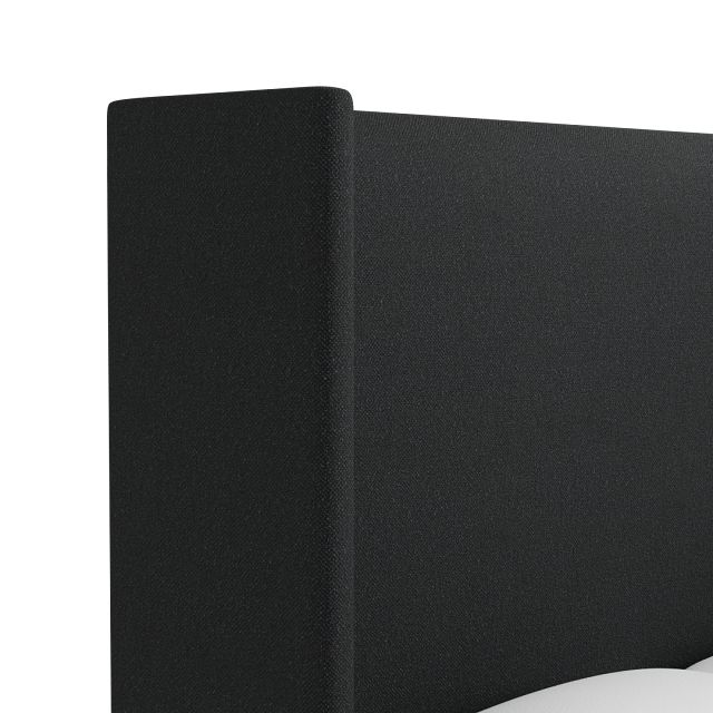 Captiva Elite Black 60" Upholstered Shelter Bed