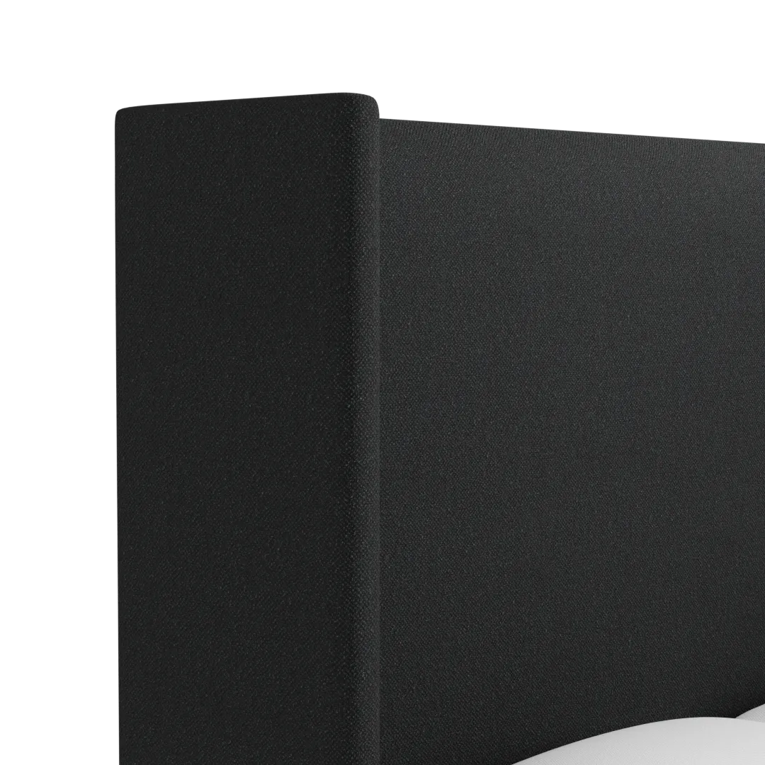 Captiva Elite Black 60" Upholstered Shelter Bed