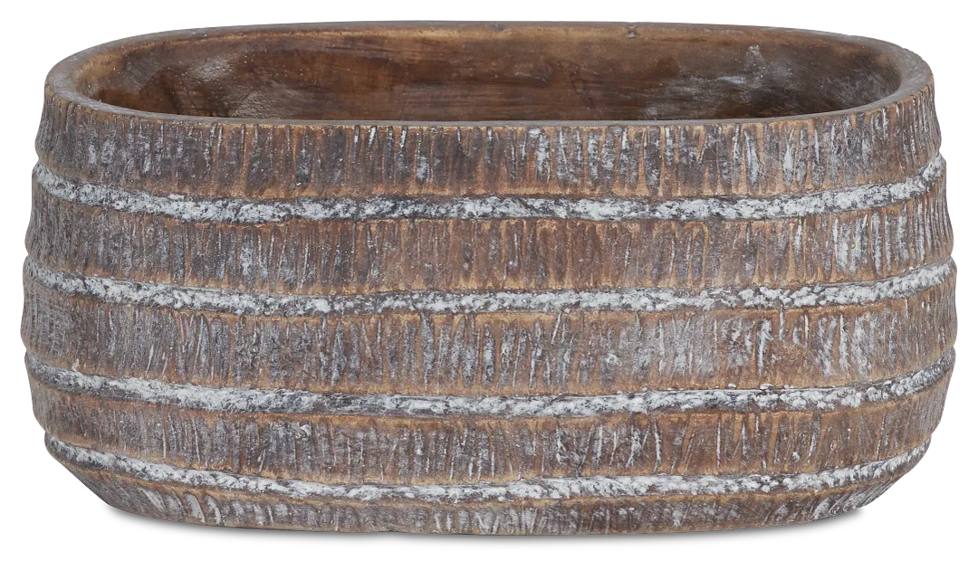 Redwood Brown Large Bowl