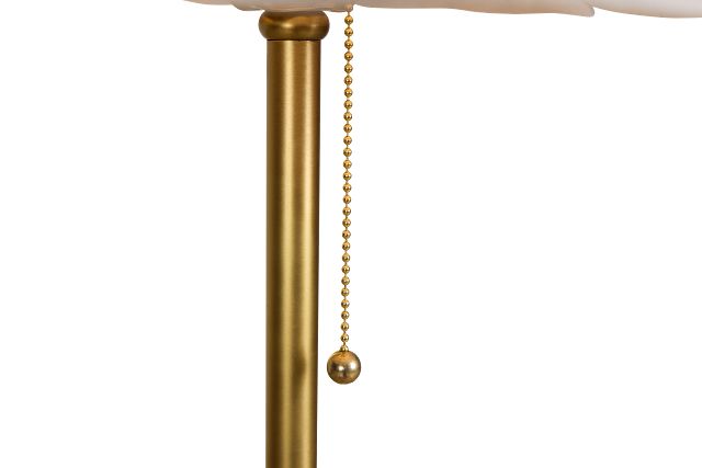 Oskar Gold Metal Floor Lamp