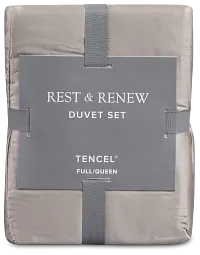Rest & Renew Tencel Gray 300 Thread Duvet Set