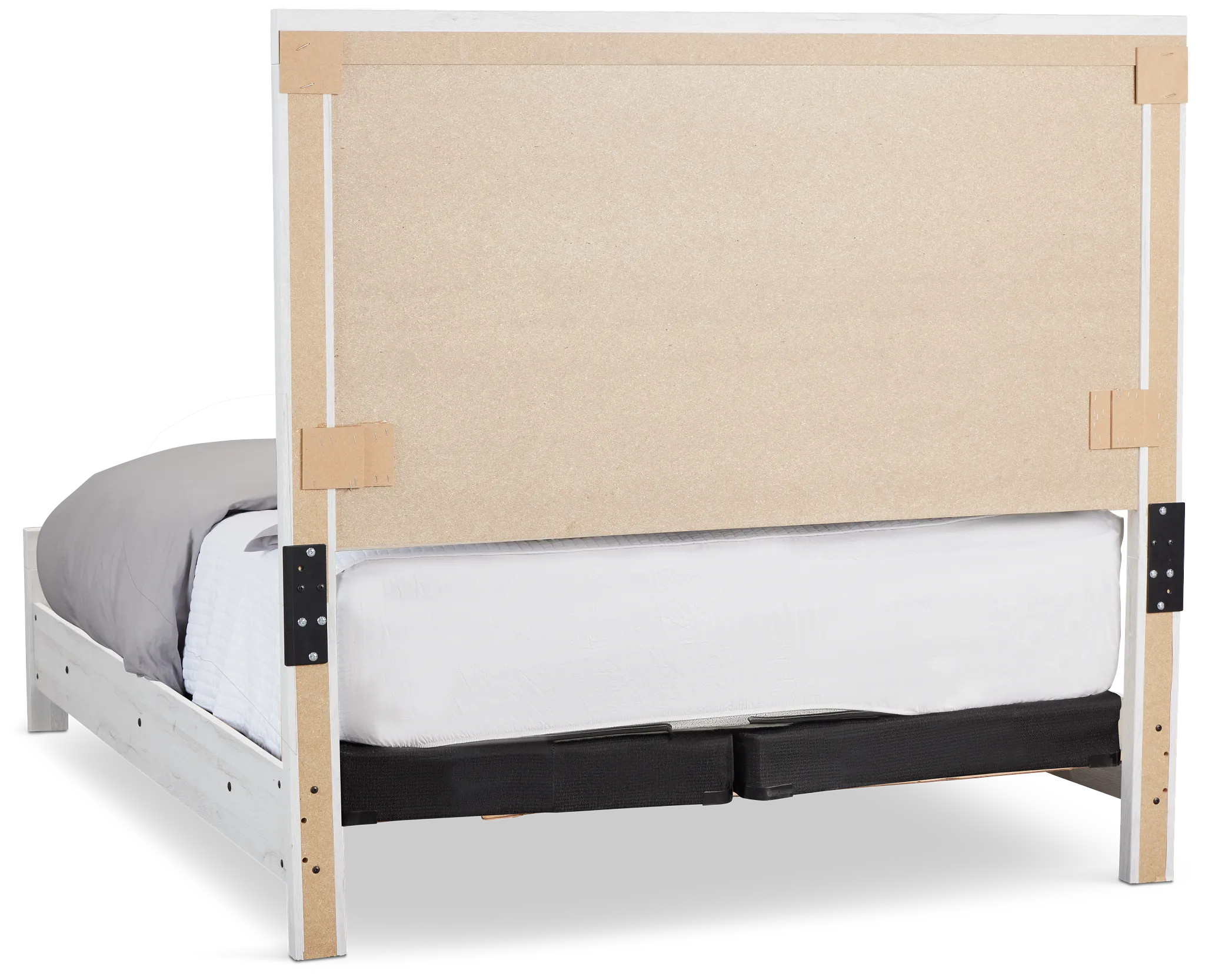 Everett White Panel Bed