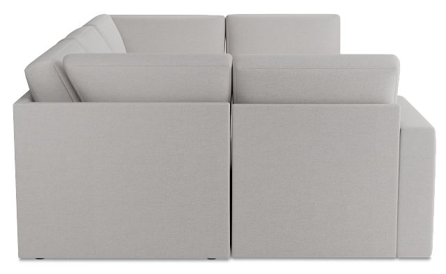 Citymod Light Gray Fabric 6-piece Pit Sectional