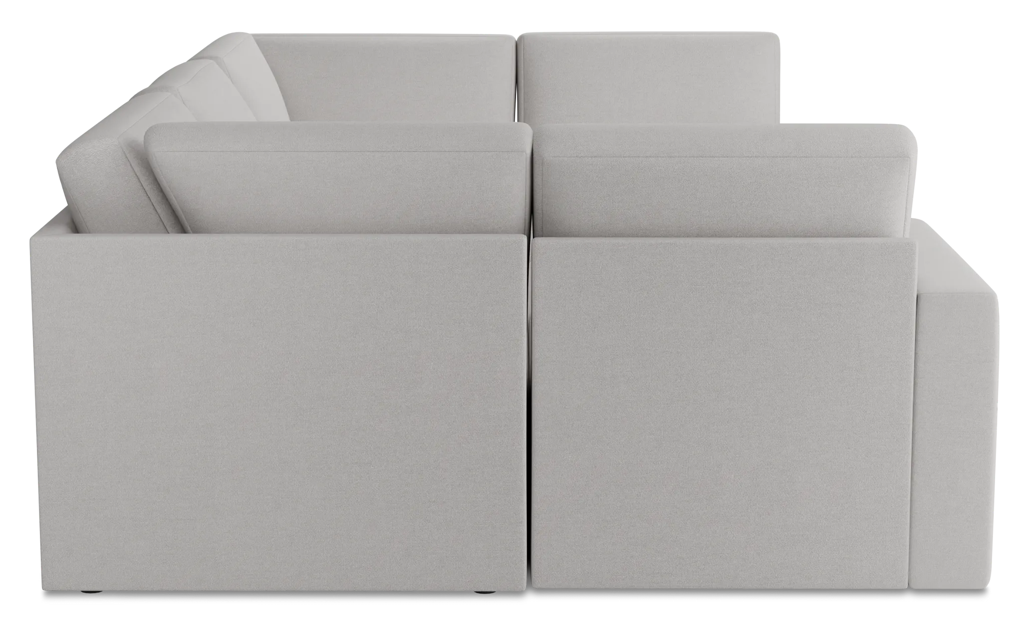 Citymod Light Gray Fabric 6-piece Pit Sectional