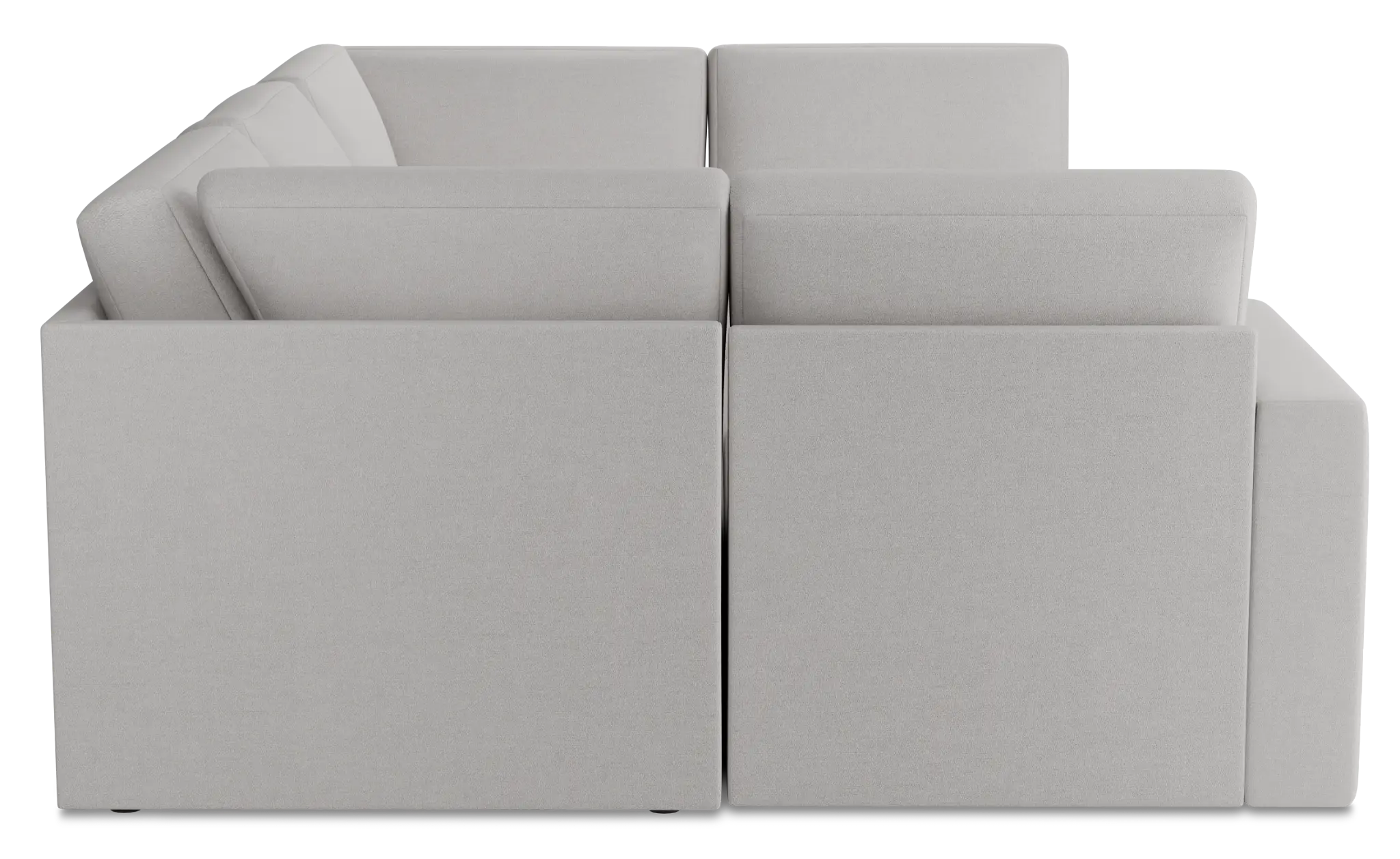 Citymod Light Gray Fabric 6-piece Pit Sectional Citymod Light Gray Fabric 6-piece Pit Sectional