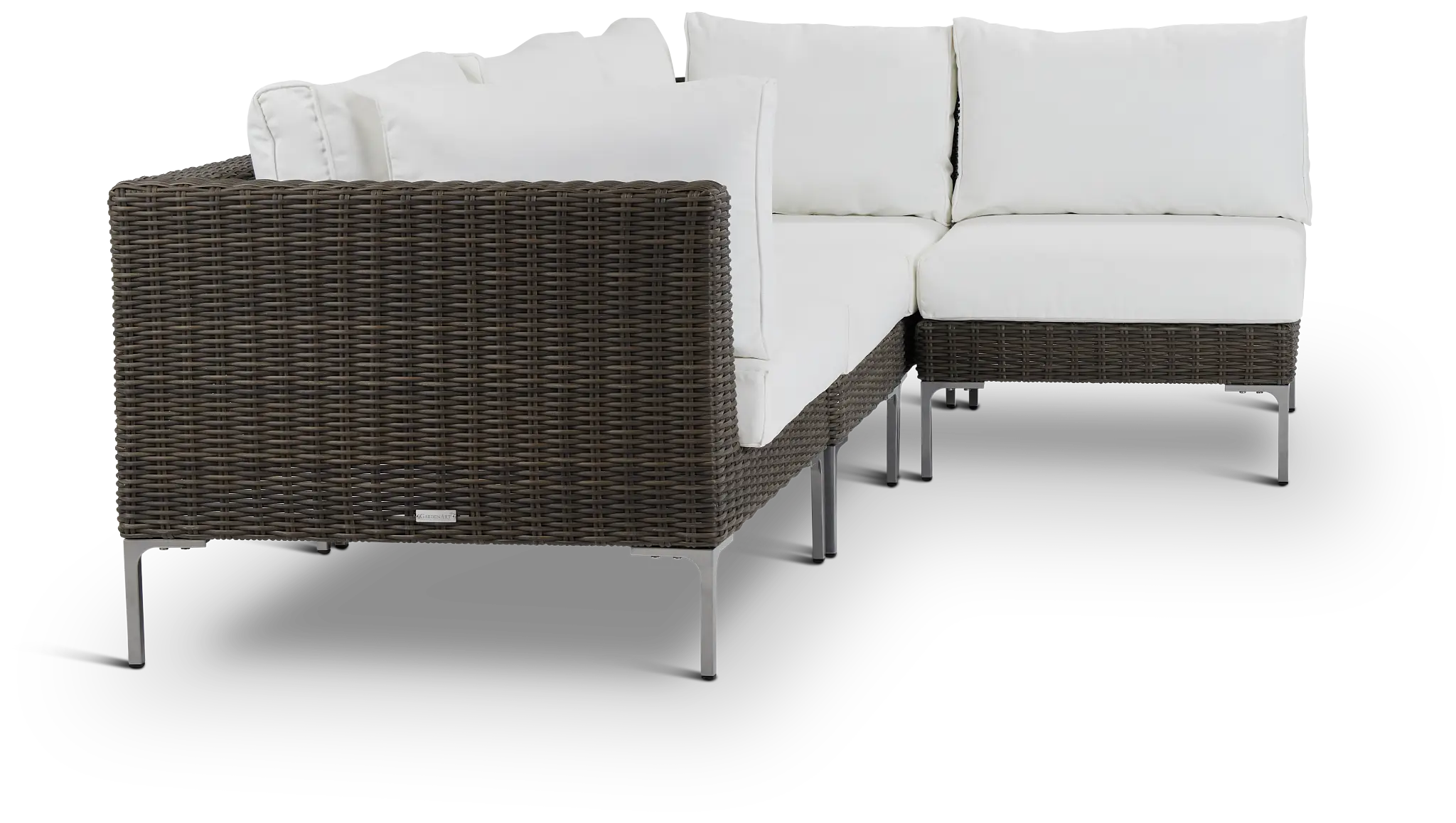 Tulum White Woven 4-piece Modular Sectional Tulum White Woven 4-piece Modular Sectional