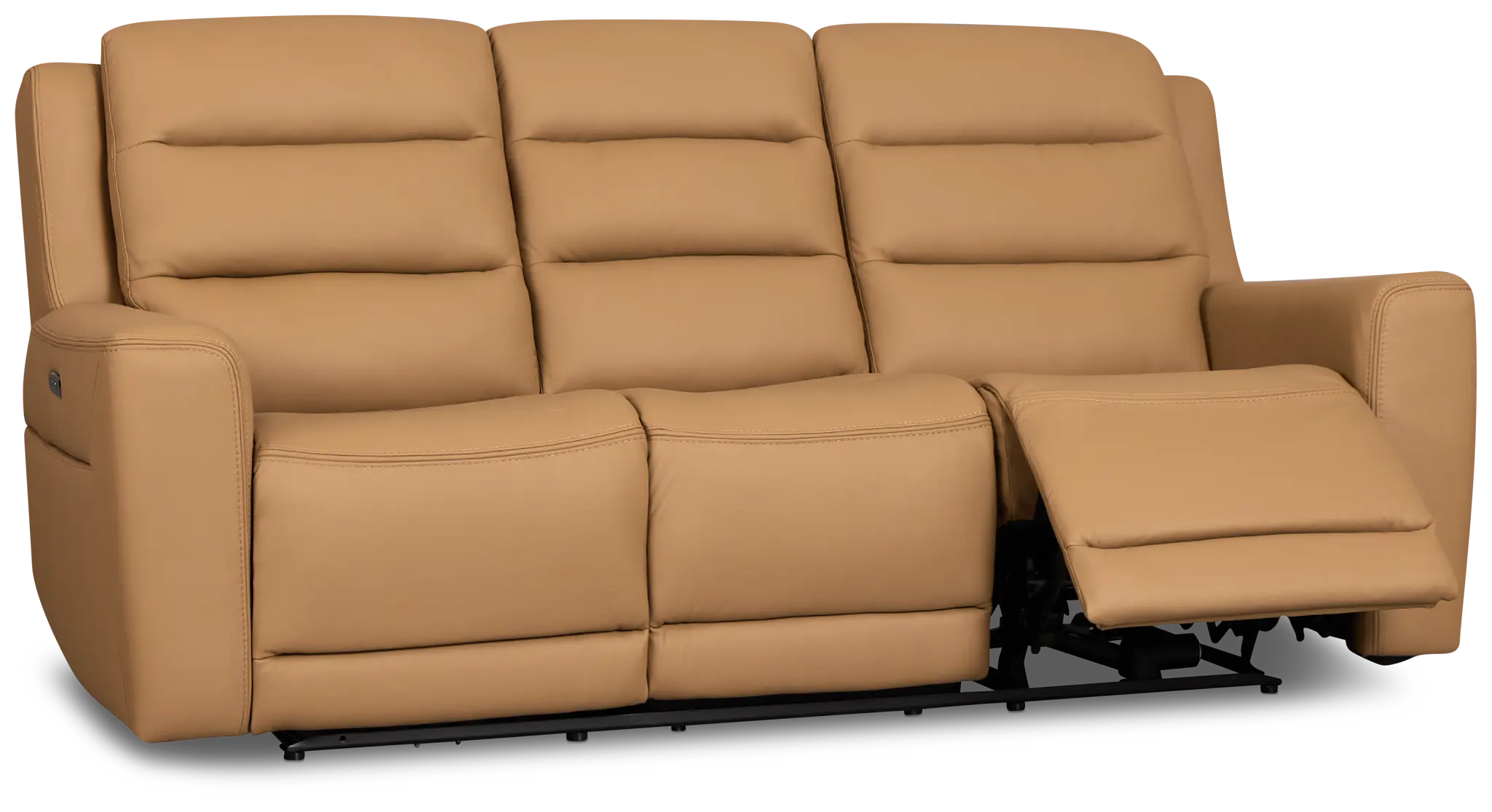 Wilder Brown Leather Power Reclining Sofa with Power Headrest Wilder Brown Leather Power Reclining Sofa with Power Headrest