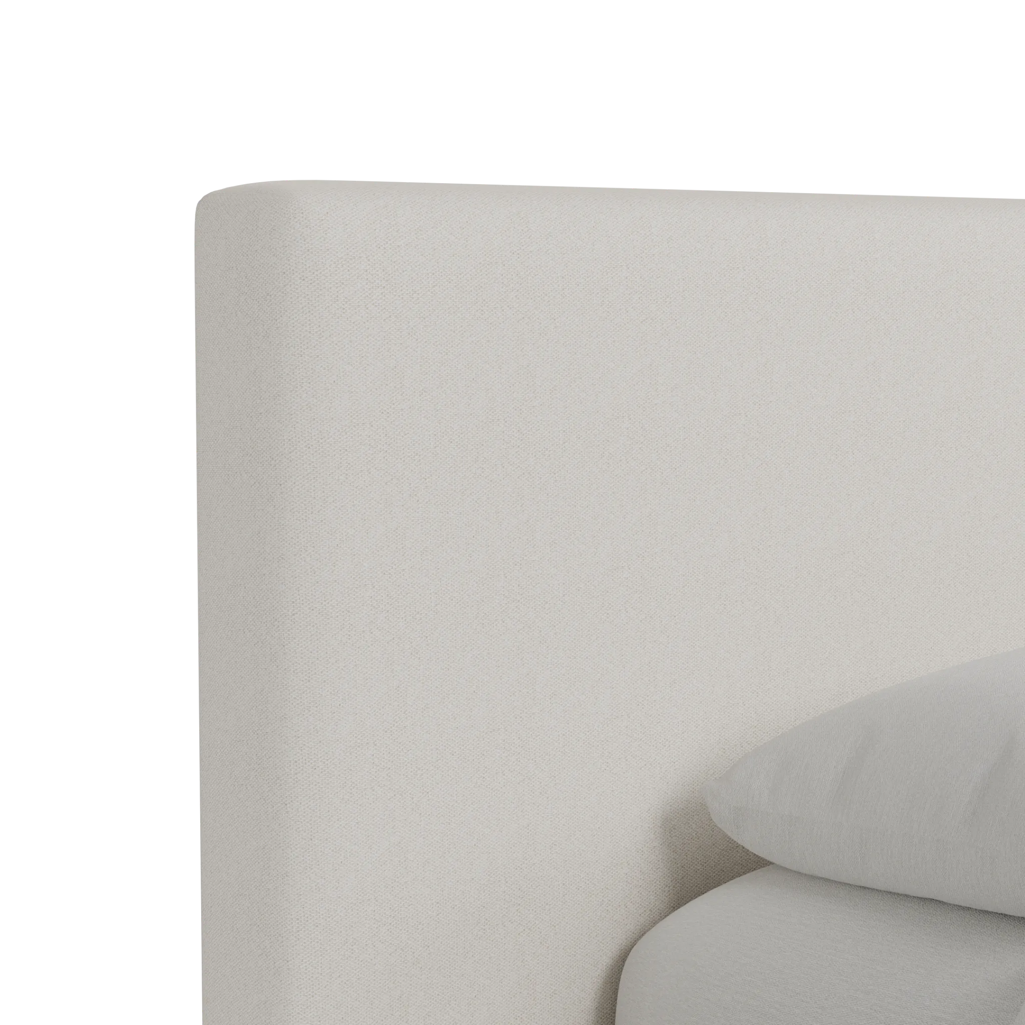 Grayton Gellar Beige 44" Upholstered Platform Bed