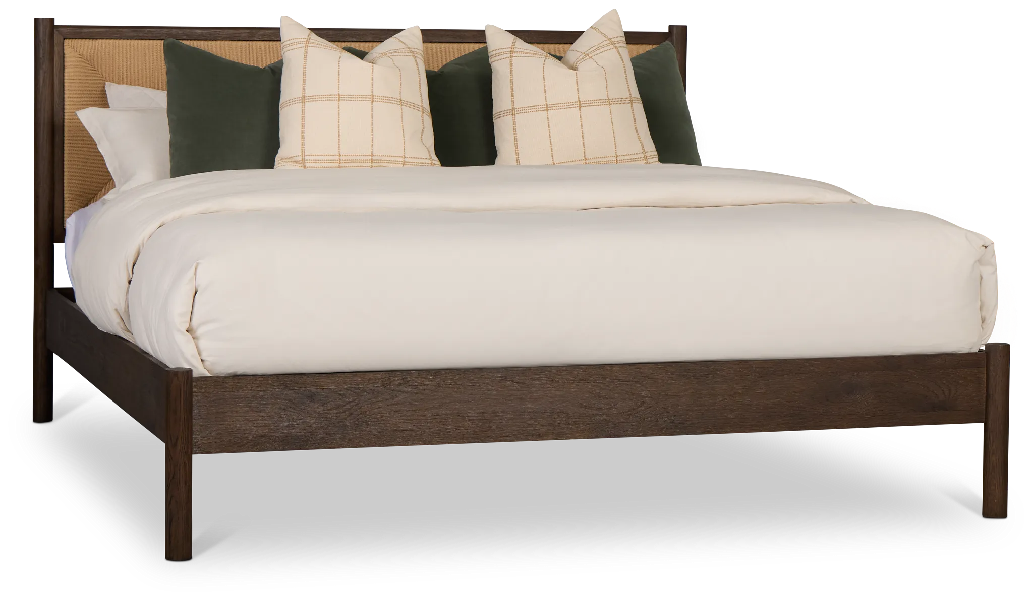 Santorini Dark Tone Woven Panel Bed