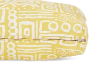 Glyphic Yellow Lumbar Indoor/outdoor Accent Pillow