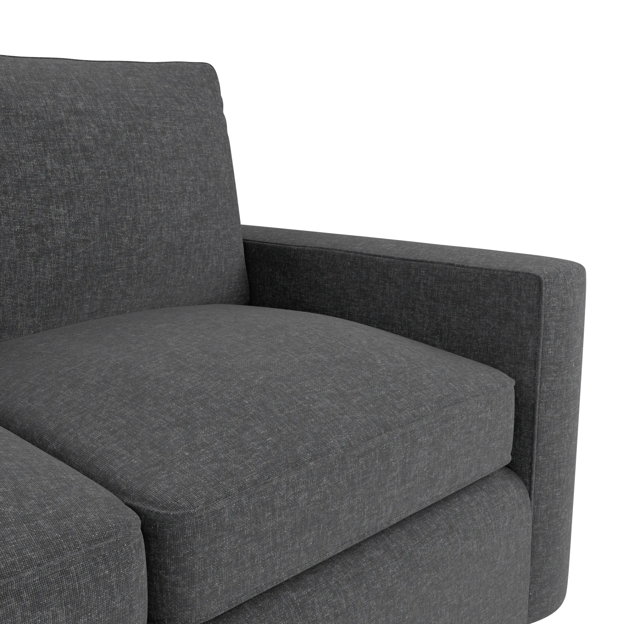 Siesta Delray Dark Gray Fabric Cooling Memory Foam Sleeper