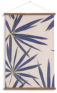 Views Dark Blue Canvas Wall Art