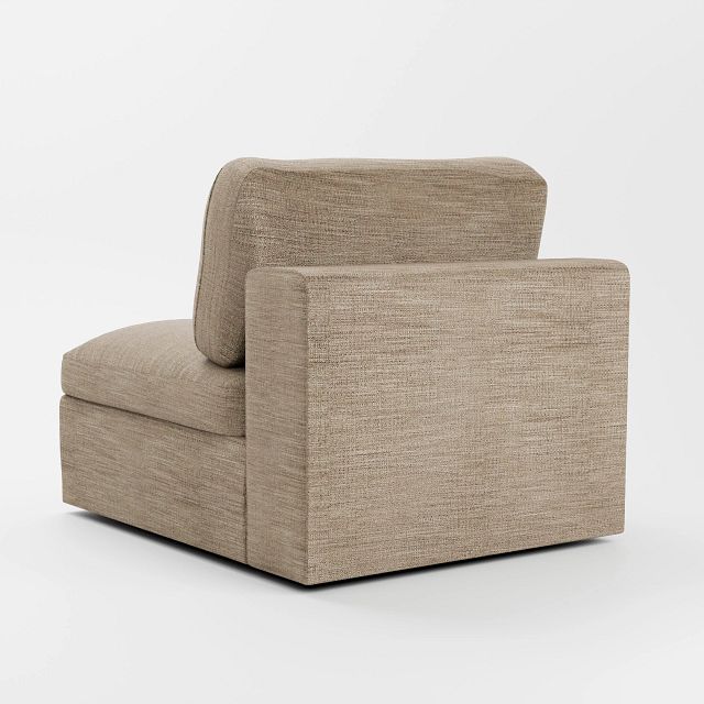 Destin Victory Taupe Fabric Swivel Chair