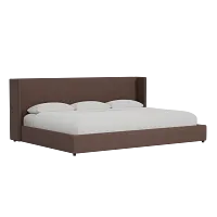 Captiva Elite Dark Brown 48" Upholstered Shelter Bed