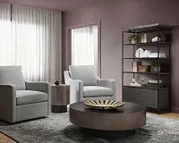 Kelley Dark Gray Round Coffee Table